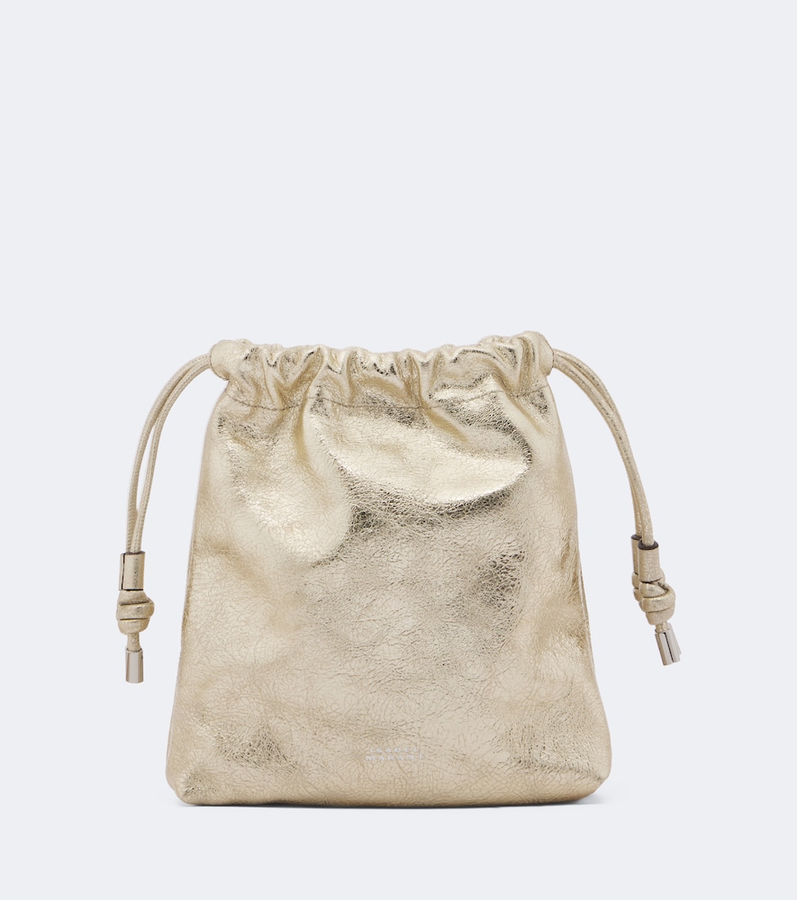 Crossbody Bag Silven Mini aus Metallic-Leder