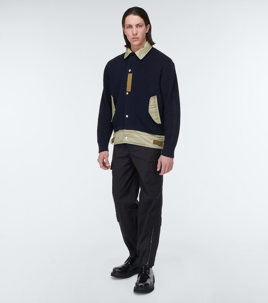 Sacai Sacai Jacke Aus Einem Baumwollgemisch 