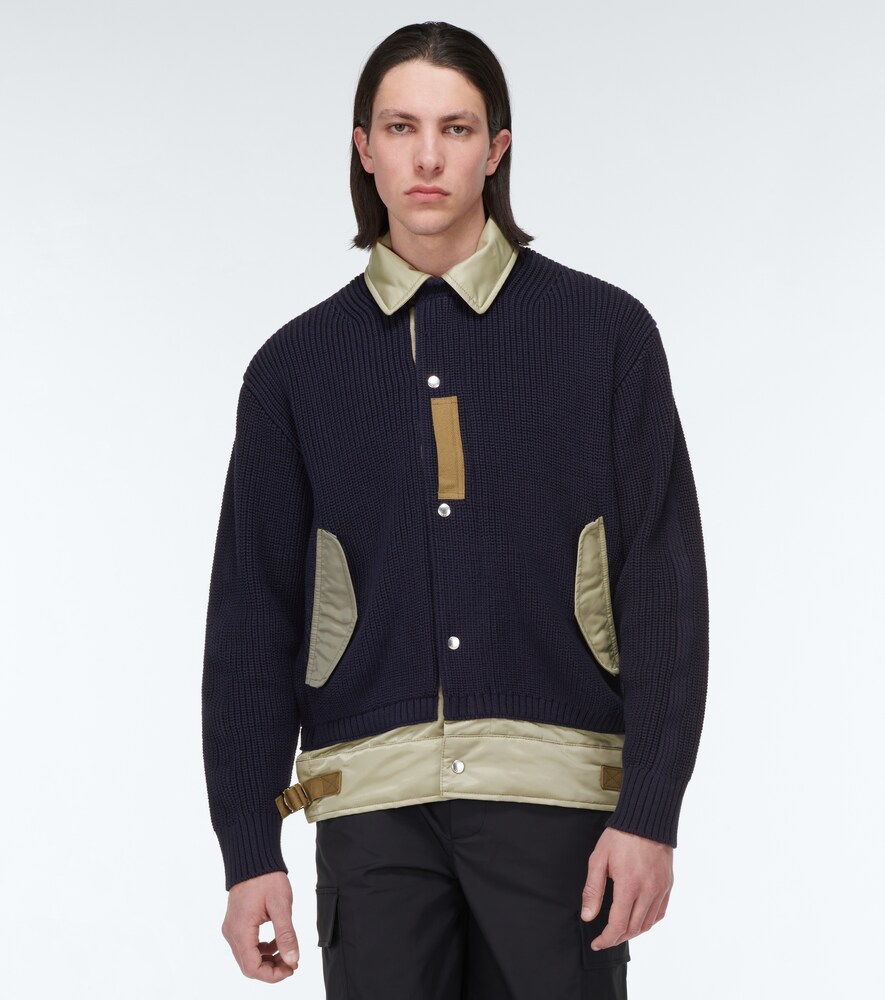  Sacai Sacai Jacke Aus Einem Baumwollgemisch 