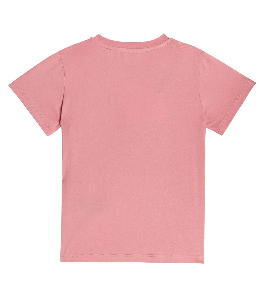 Balmain Logo Cotton Jersey T-shirt In Pink