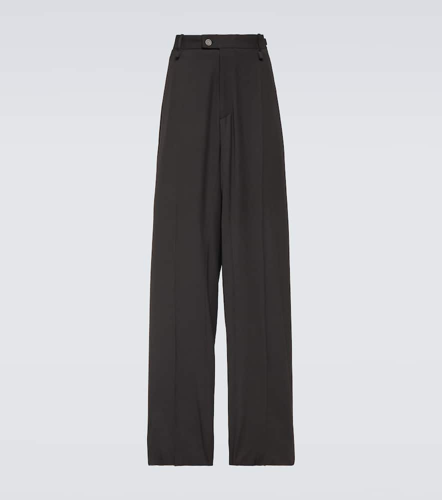Skater tailored wool-blend wide-leg pants