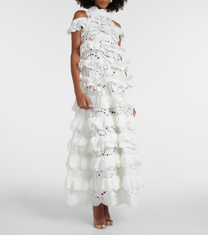  Susan Fang Susan Fang Besticktes Maxikleid 