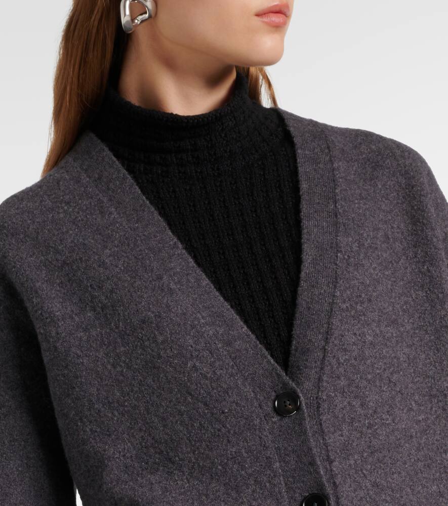 Jil Sander Wool Cardigan In Grey