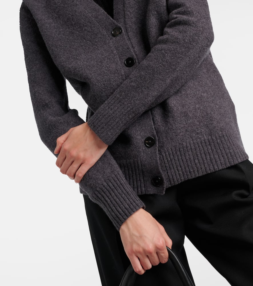 Jil Sander Wool Cardigan In Grey