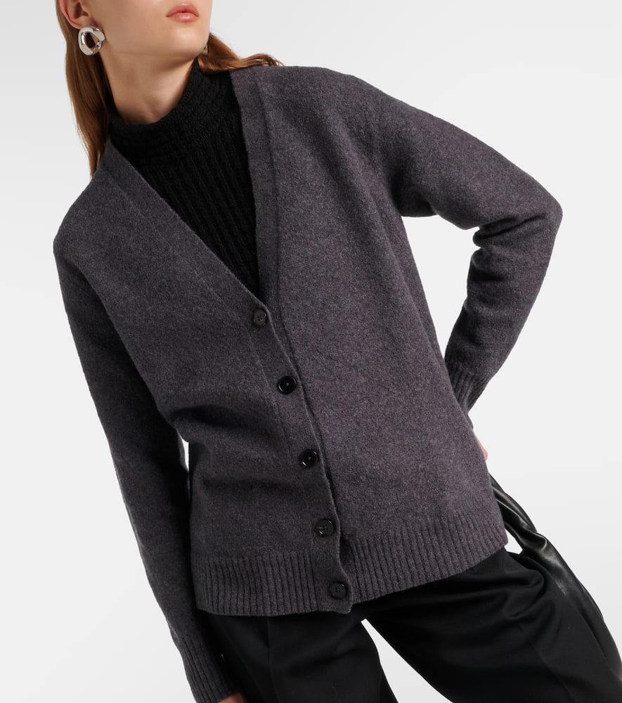 Jil Sander Wool Cardigan In Grey