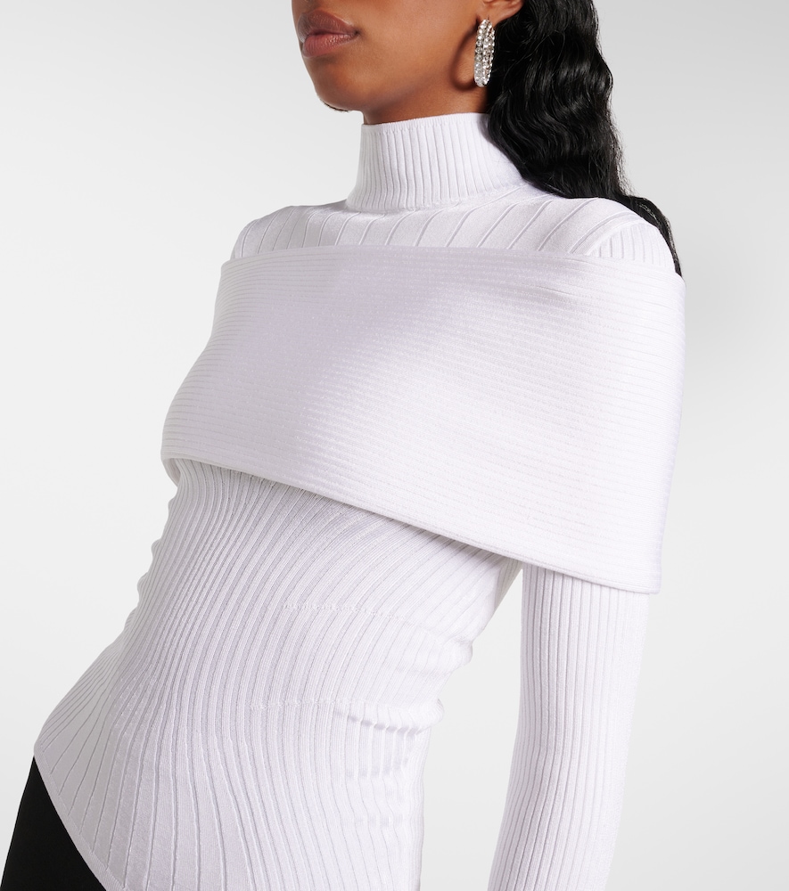  Mugler Mugler Ribbed-knit Top 