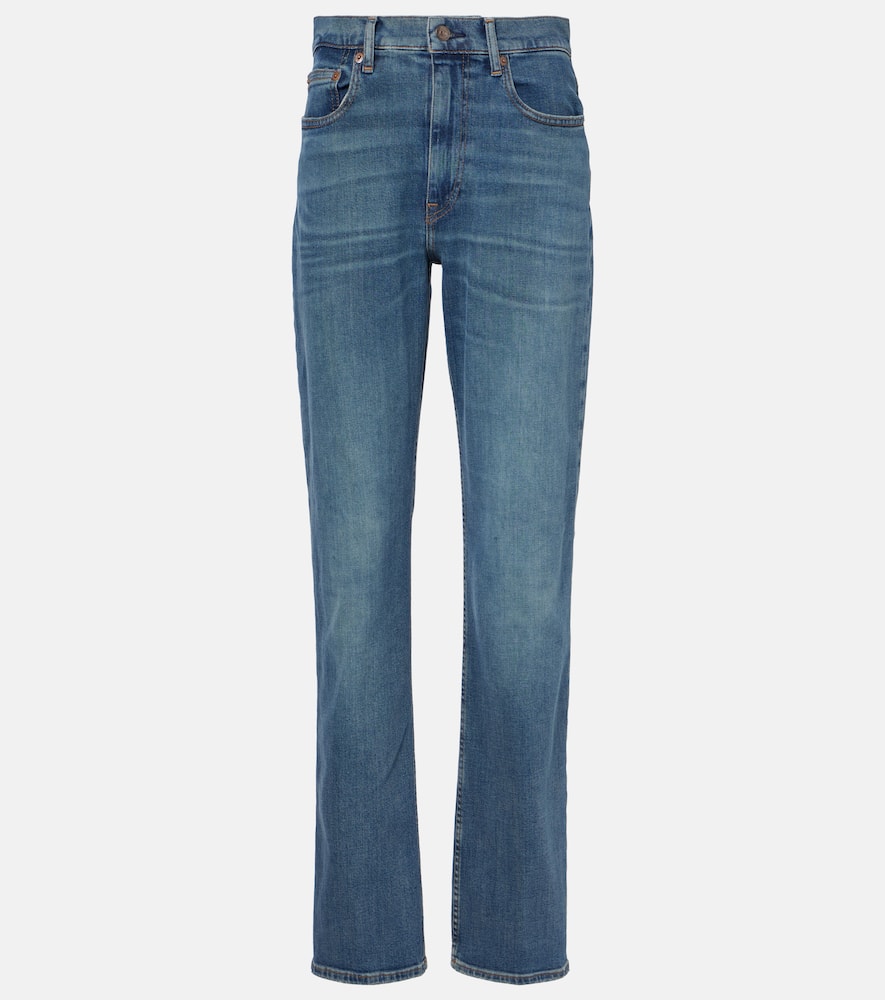 Low-rise straight jeans