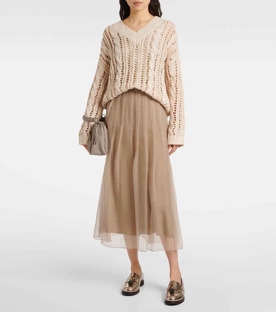  Brunello Cucinelli Brunello Cucinelli Midirock Aus Seide 