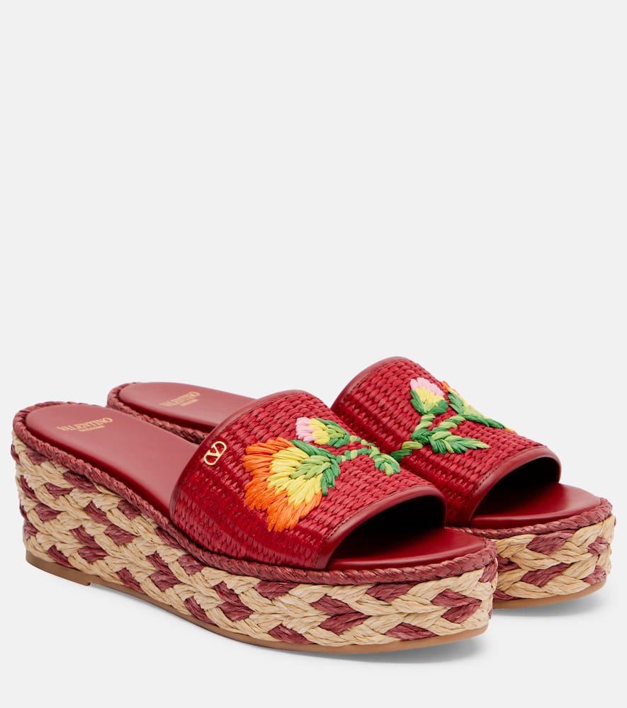 Bribri raffia espadrille wedges