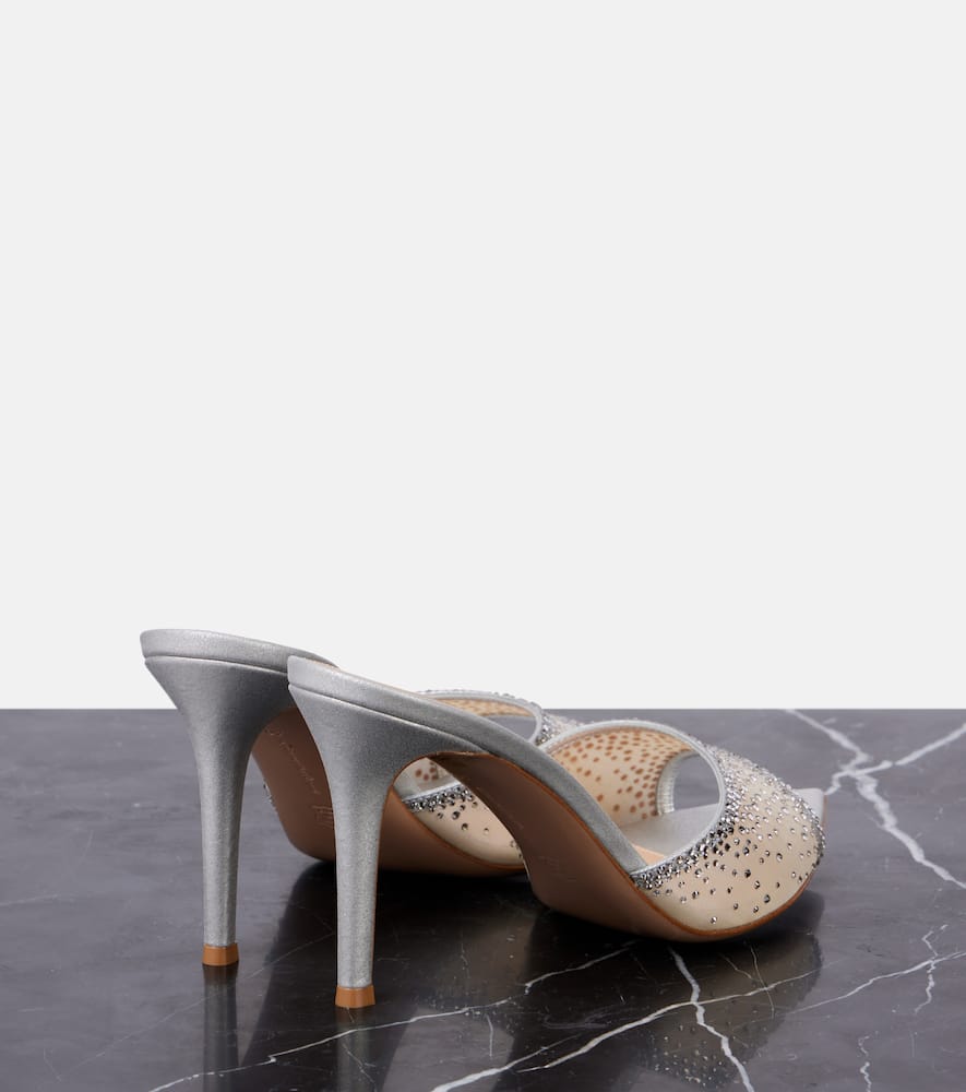 Gianvito Rossi Rania 85 Embellished Mules