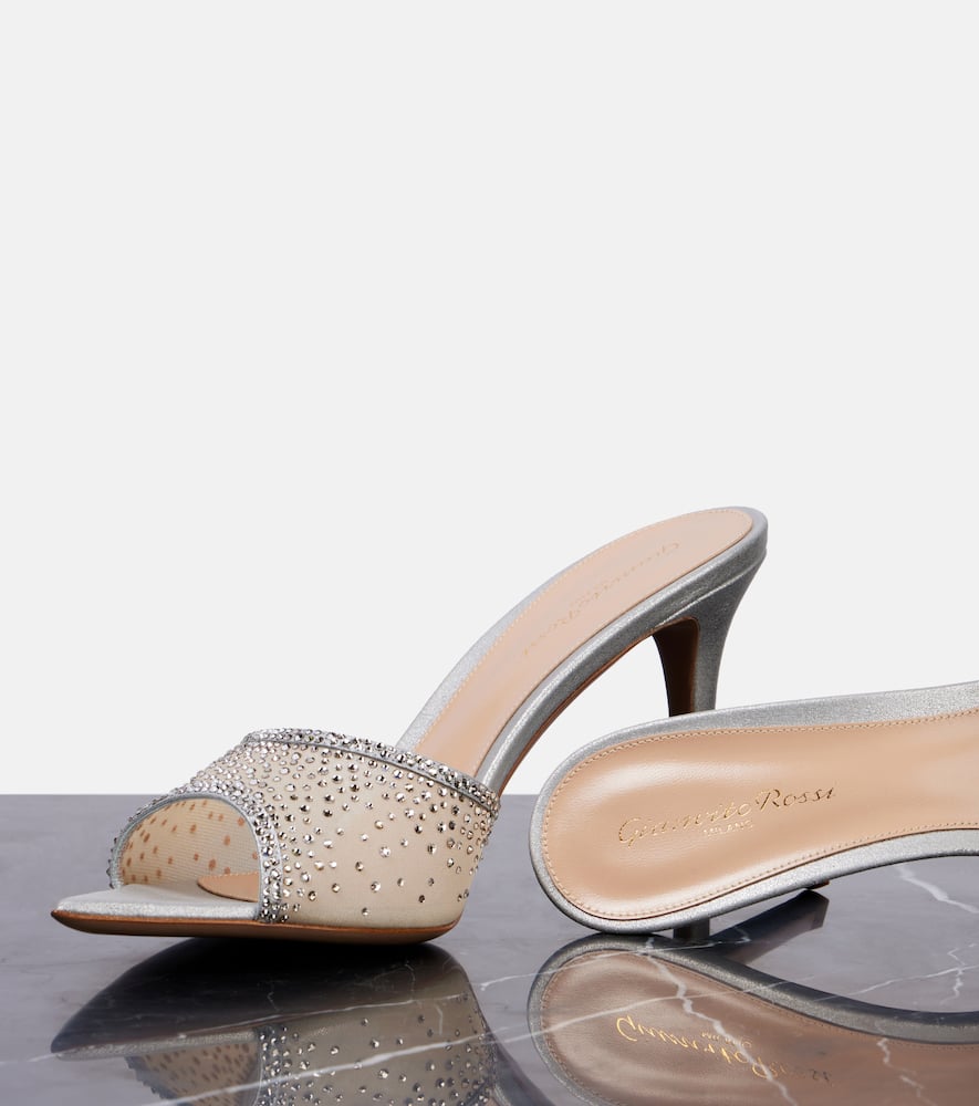 Gianvito Rossi Rania 85 Embellished Mules