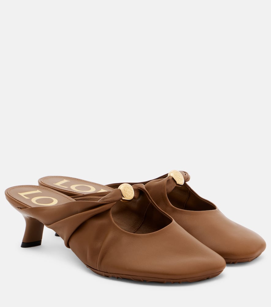 Pebble 45 leather mules
