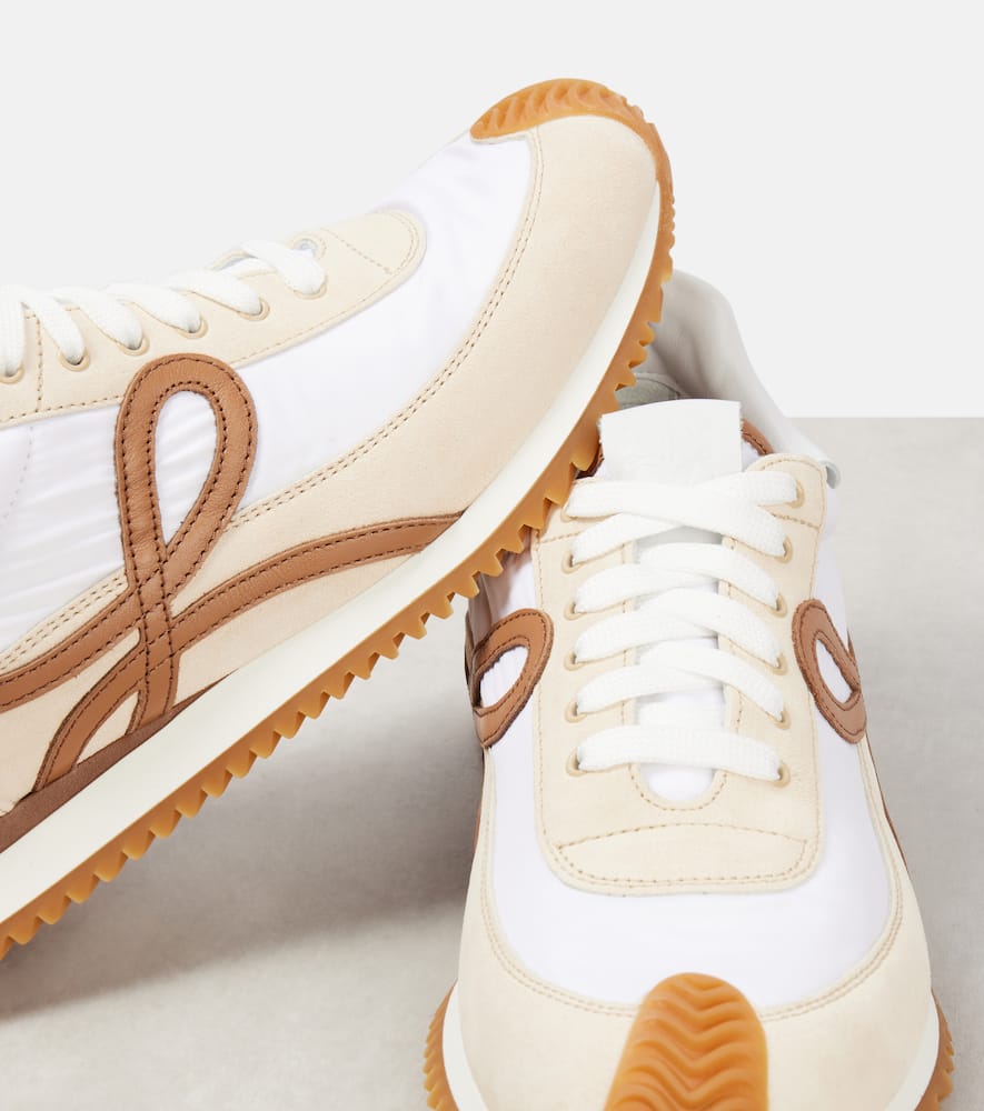 Shop Loewe Flow Runner 2.0 Suede Sneakers