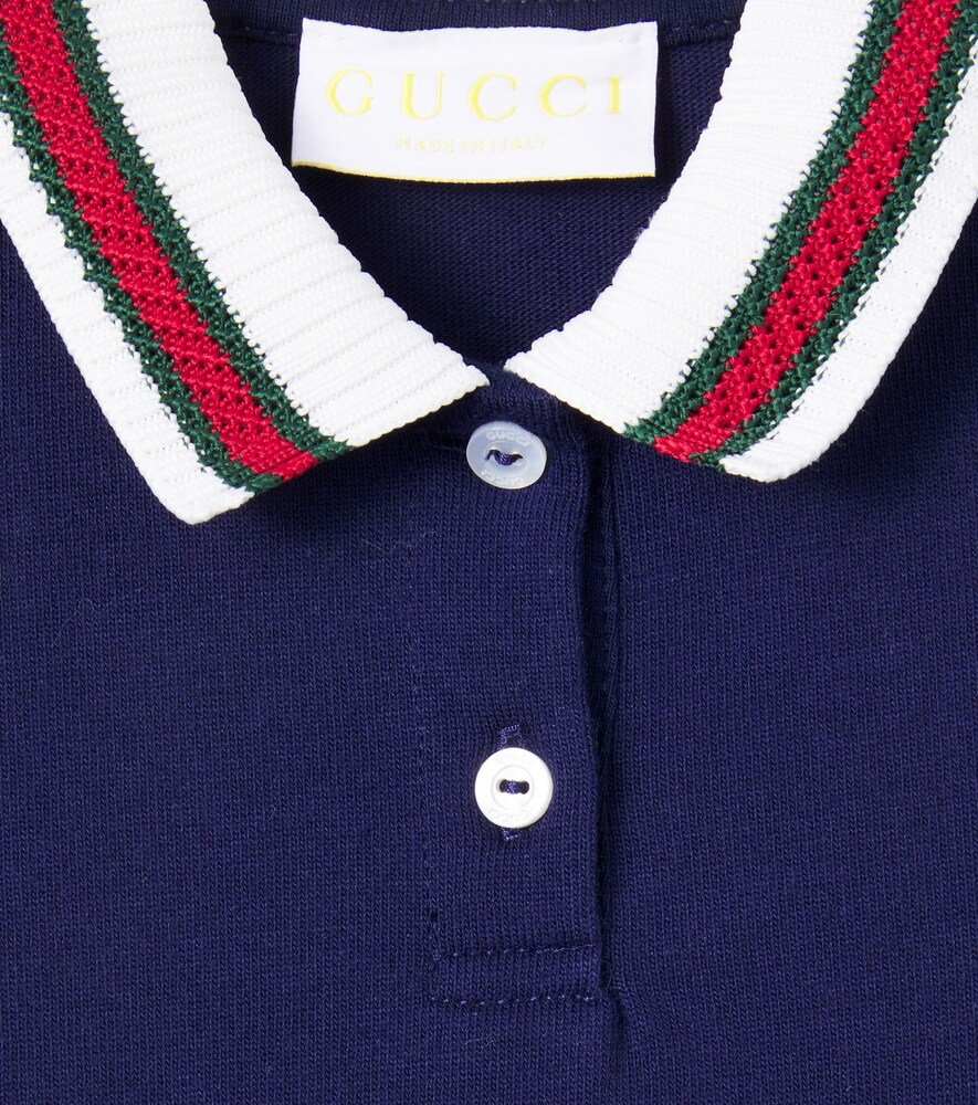  Gucci Kids Gucci Kids Baby Kleid Web Stripe Aus Baumwolle 