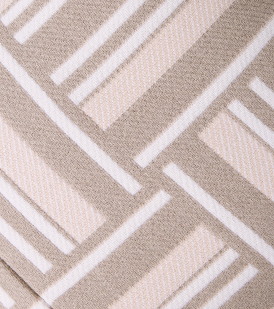 Loro Piana Jacquard Wool And Cashmere Cushion In Sand