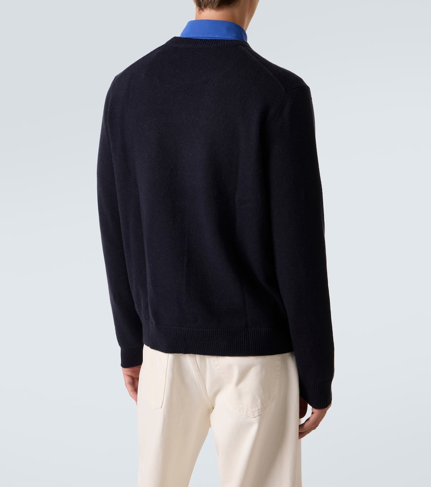 Arch4 Argyle Cashmere Sweater In Blue