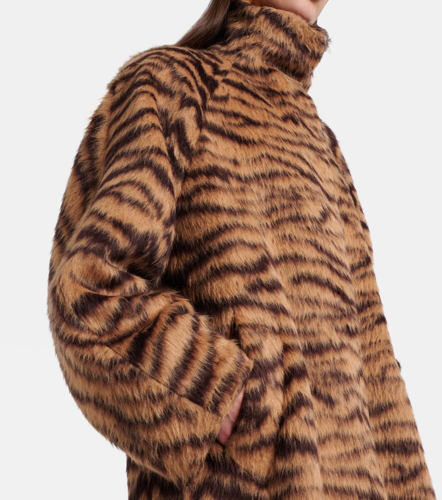  Alaia Alaia Wool-blend Jacquard Coat 