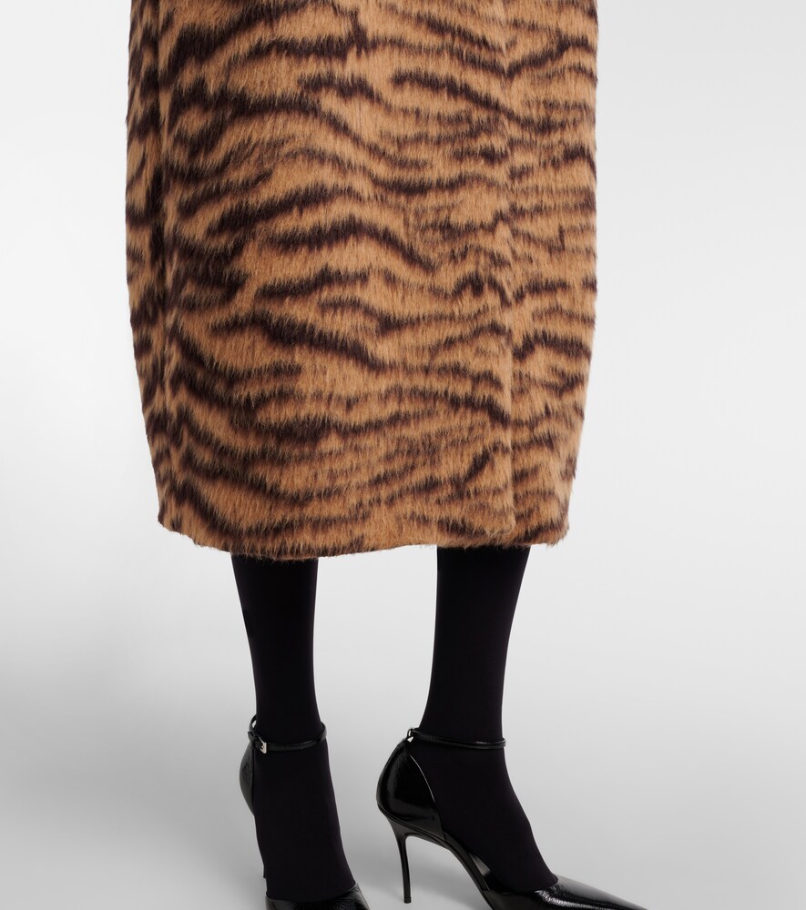  Alaia Alaia Wool-blend Jacquard Coat 