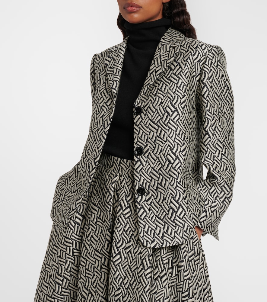  's Max Mara 's Max Mara Lira Cotton-blend Jacquard Blazer 