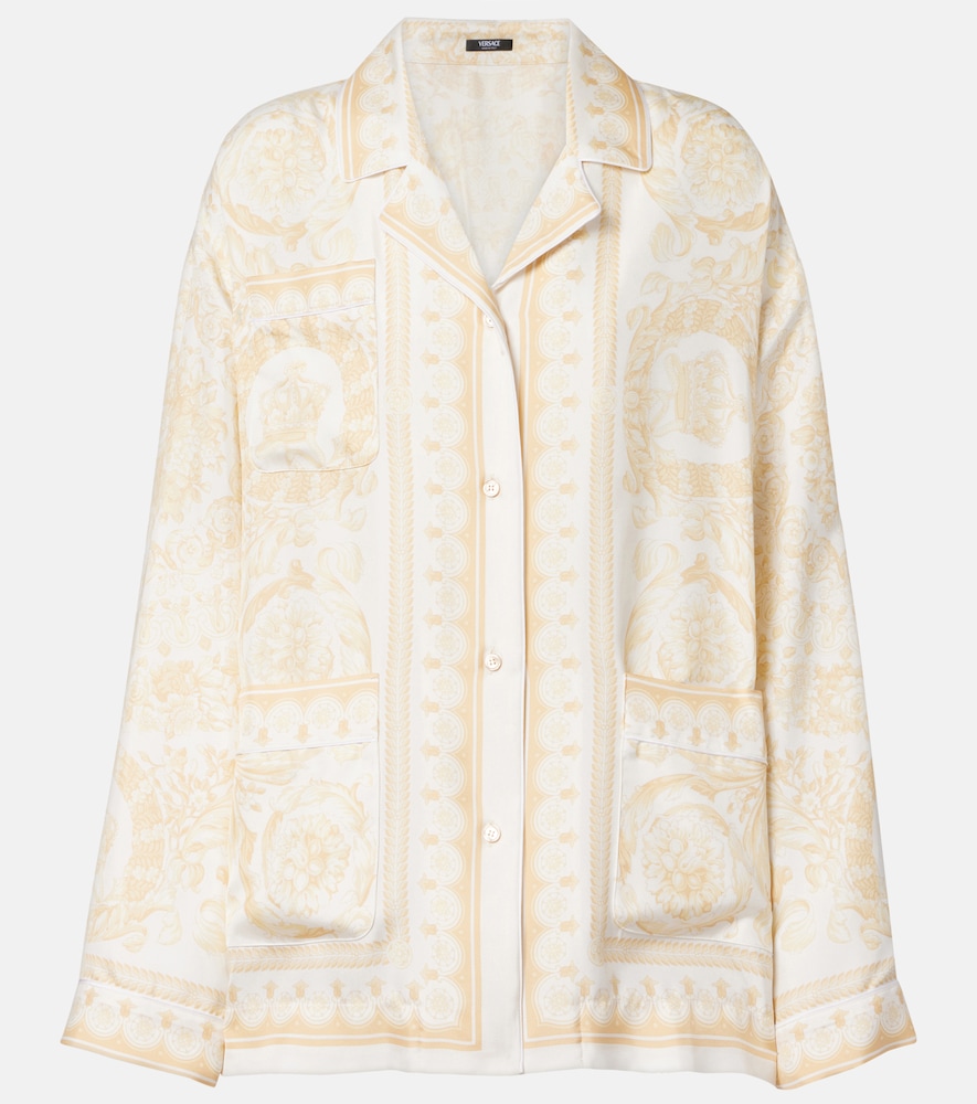 Versace Barocco silk twill shirt