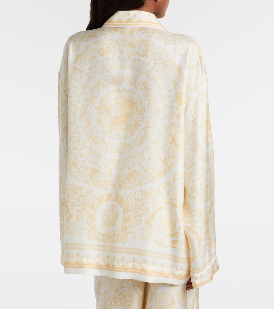  Versace Versace Barocco Silk Twill Shirt 