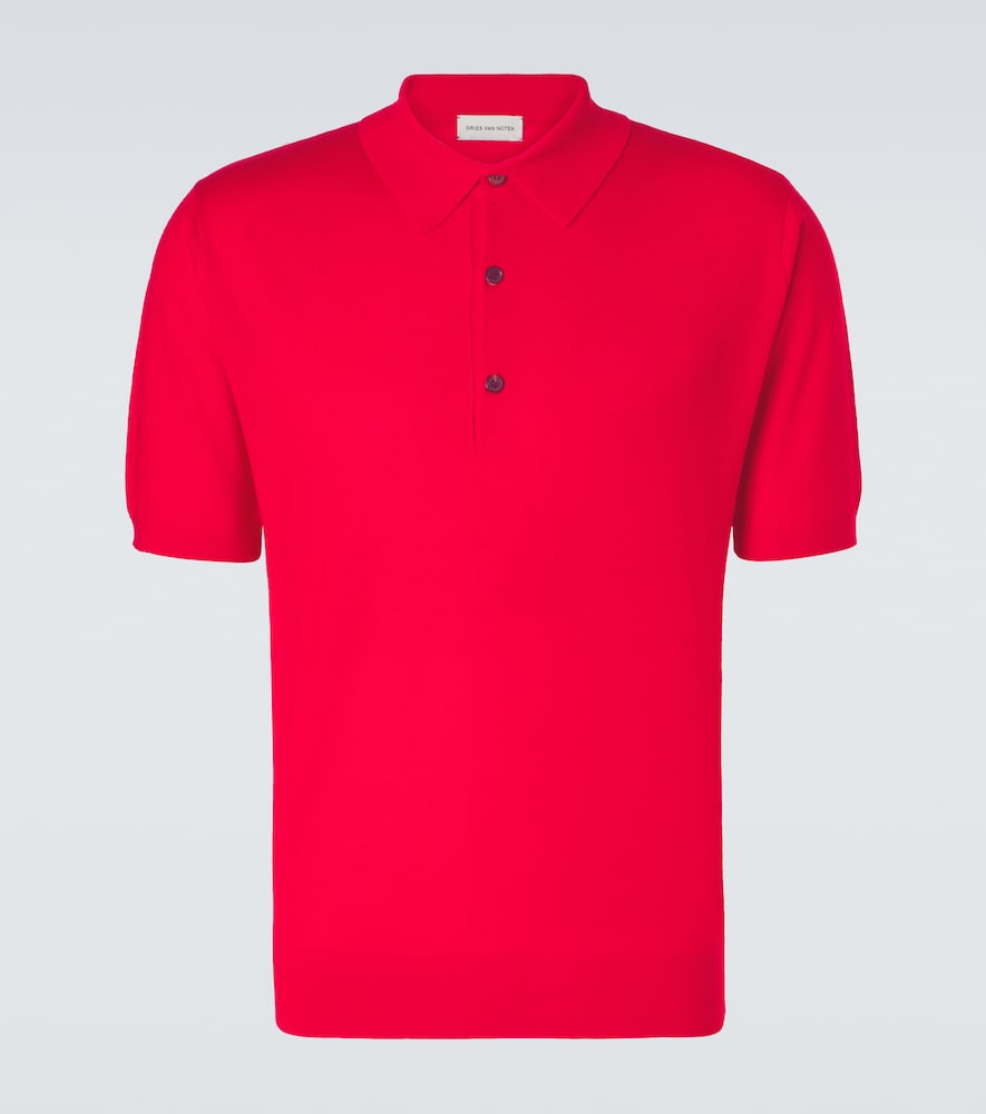 Dries Van Noten Men's Red Wool Polo Shirt UK Size 36 - Mytheresa