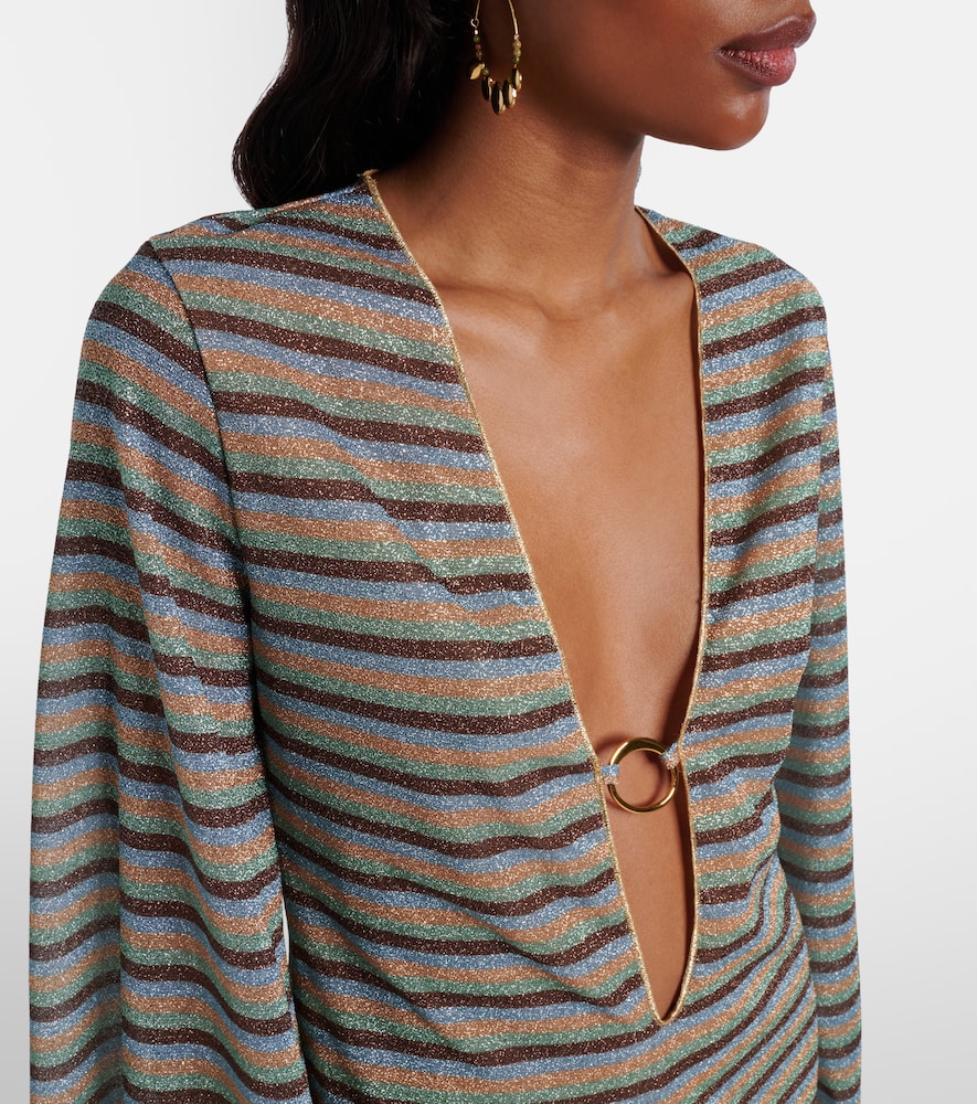  Oseree Oseree Lumiere Striped Minidress 