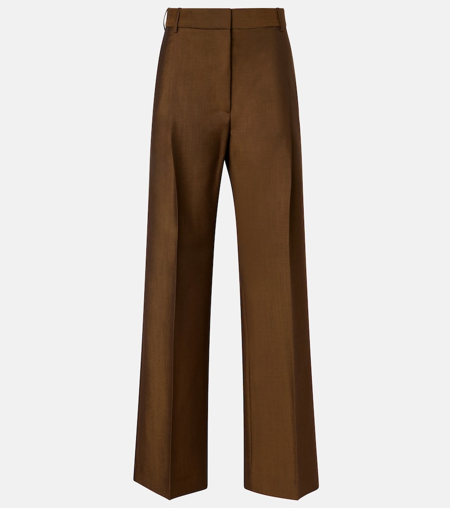 Rohe Róhe High-rise wool and mohair wide-leg pants