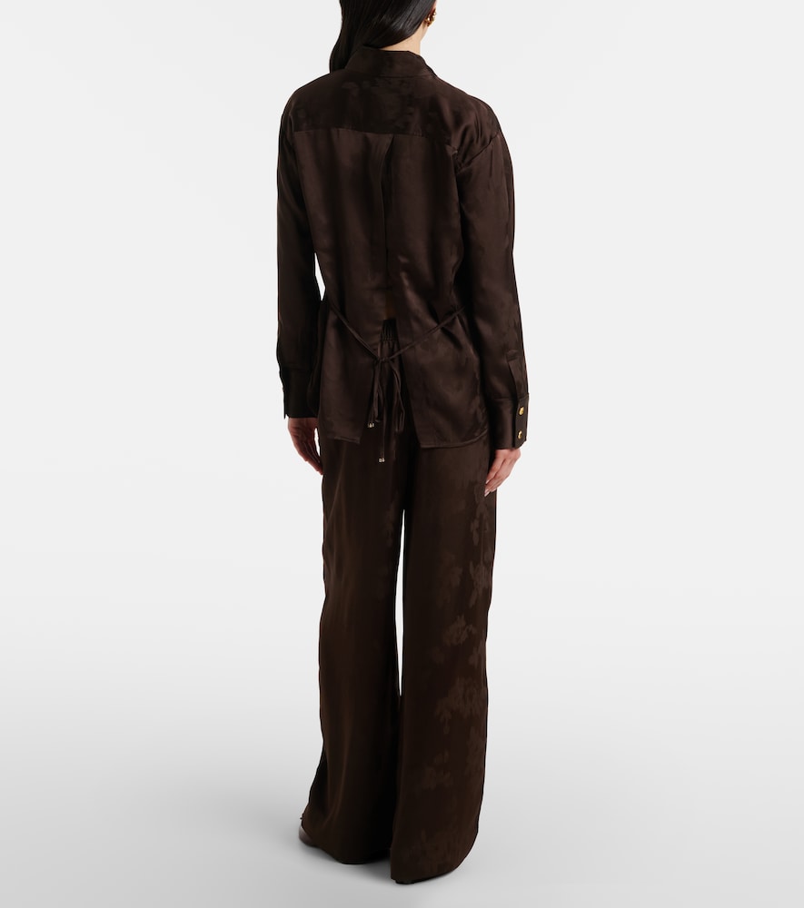  Ganni Ganni Hose Aus Satin-jacquard 