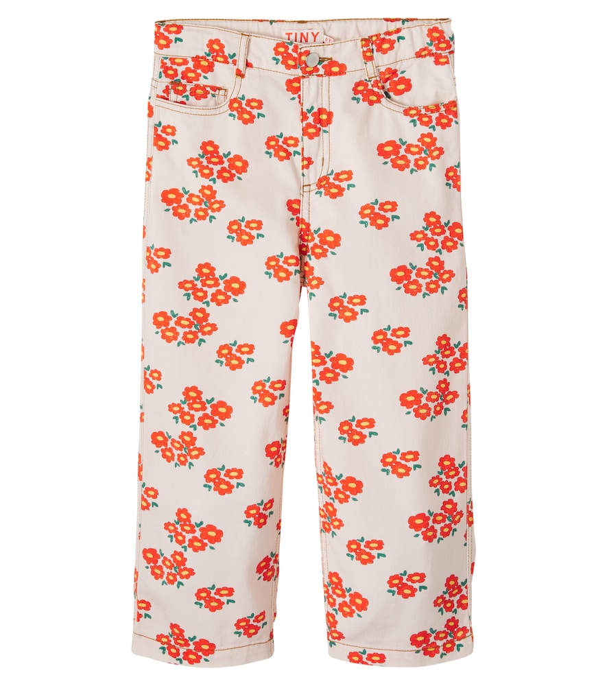 Tinycottons Multicoloured Blossoms Twill Straight Jeans Y Size 12 - Mytheresa