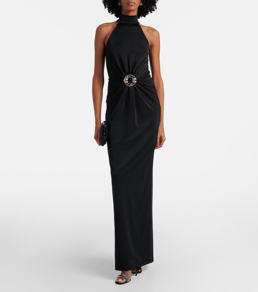 Rebecca Vallance Nala embellished halterneck gown