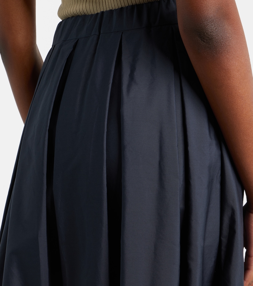  's Max Mara 's Max Mara Pineta Pleated Cotton Midi Skirt 