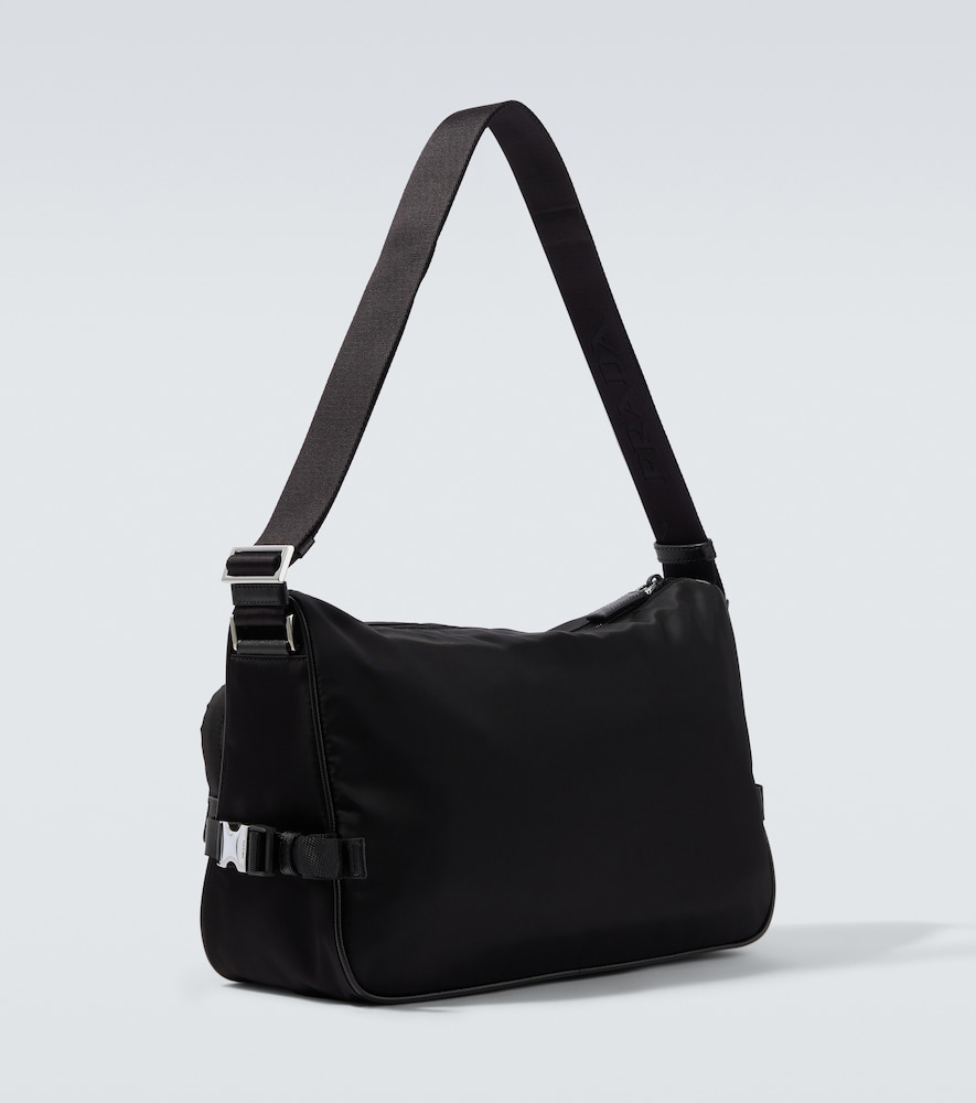  Prada Prada Large Leather-trimmed Shoulder Bag 