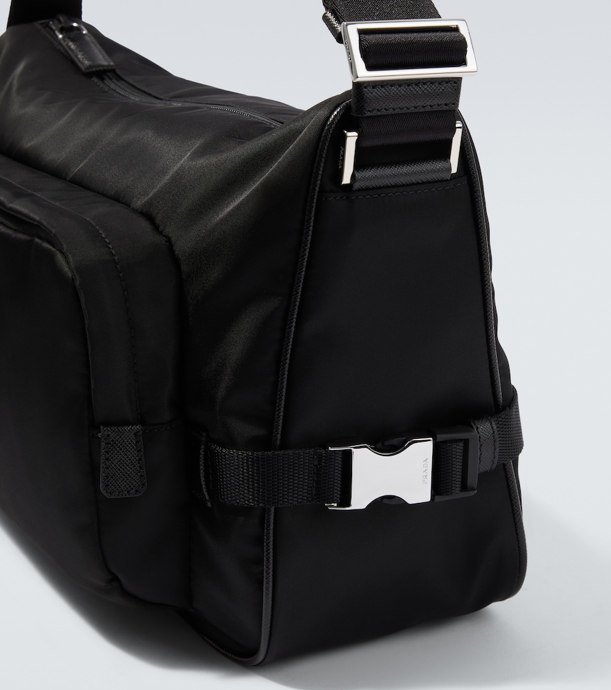  Prada Prada Large Leather-trimmed Shoulder Bag 