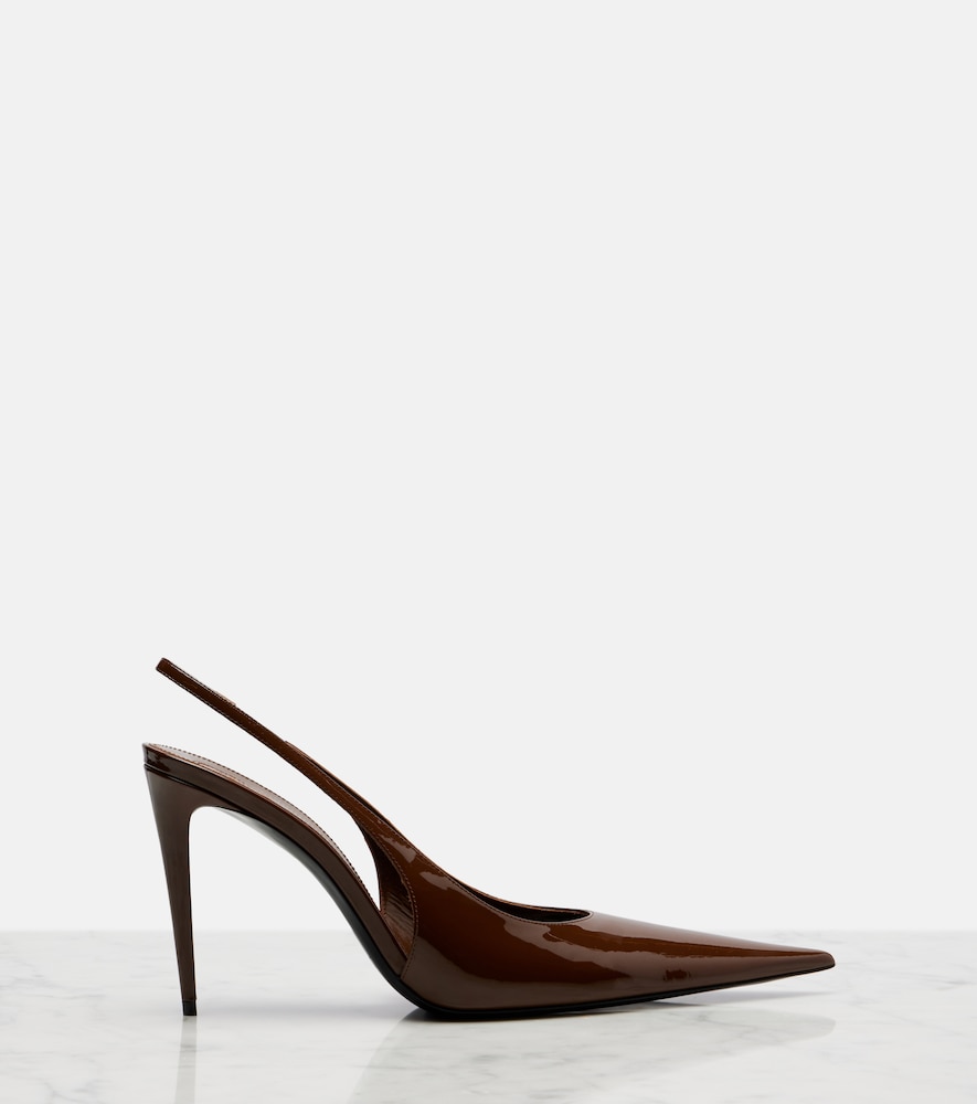 Saint Laurent Saint Laurent Slingback-pumps Guermantes Aus Lackleder 