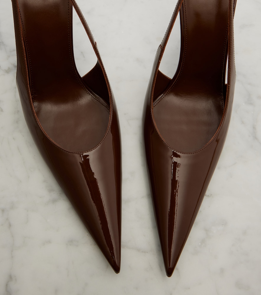 Saint Laurent Saint Laurent Slingback-pumps Guermantes Aus Lackleder 