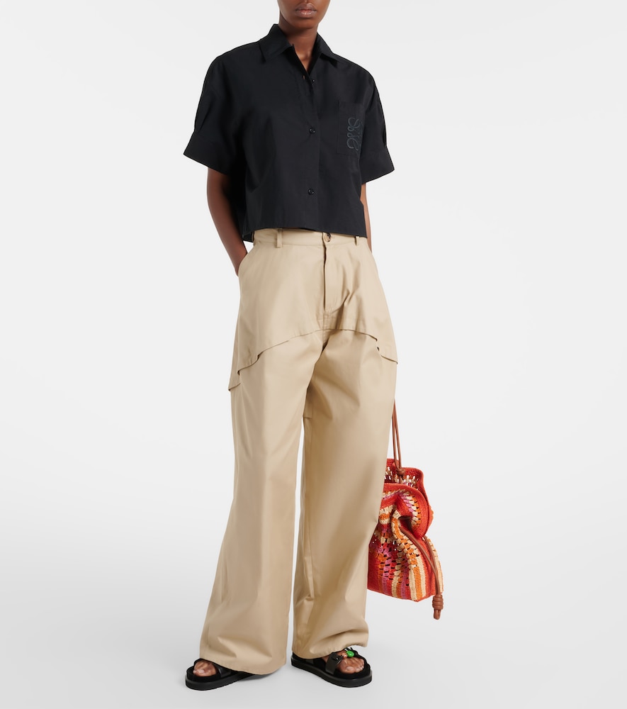 Loewe Paula's Ibiza cotton wide-leg pants
