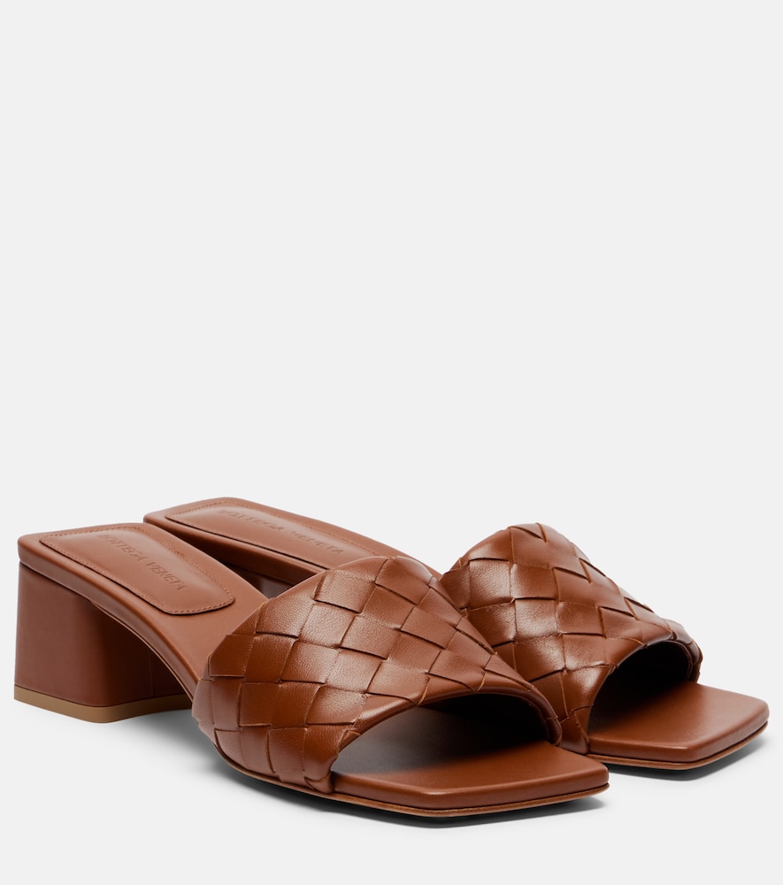 Bottega Veneta Women's Brown Parco Intrecciato Leather Mules UK Size 7 - Mytheresa