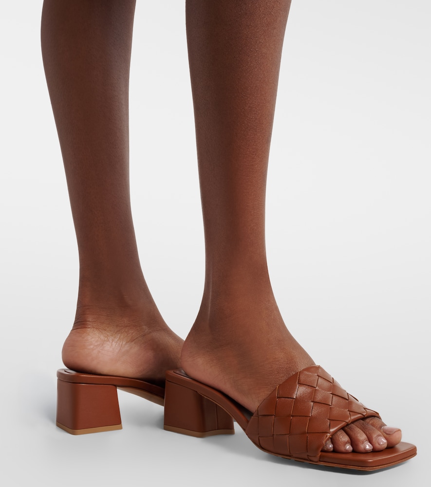 Bottega Veneta Parco Intrecciato leather mules