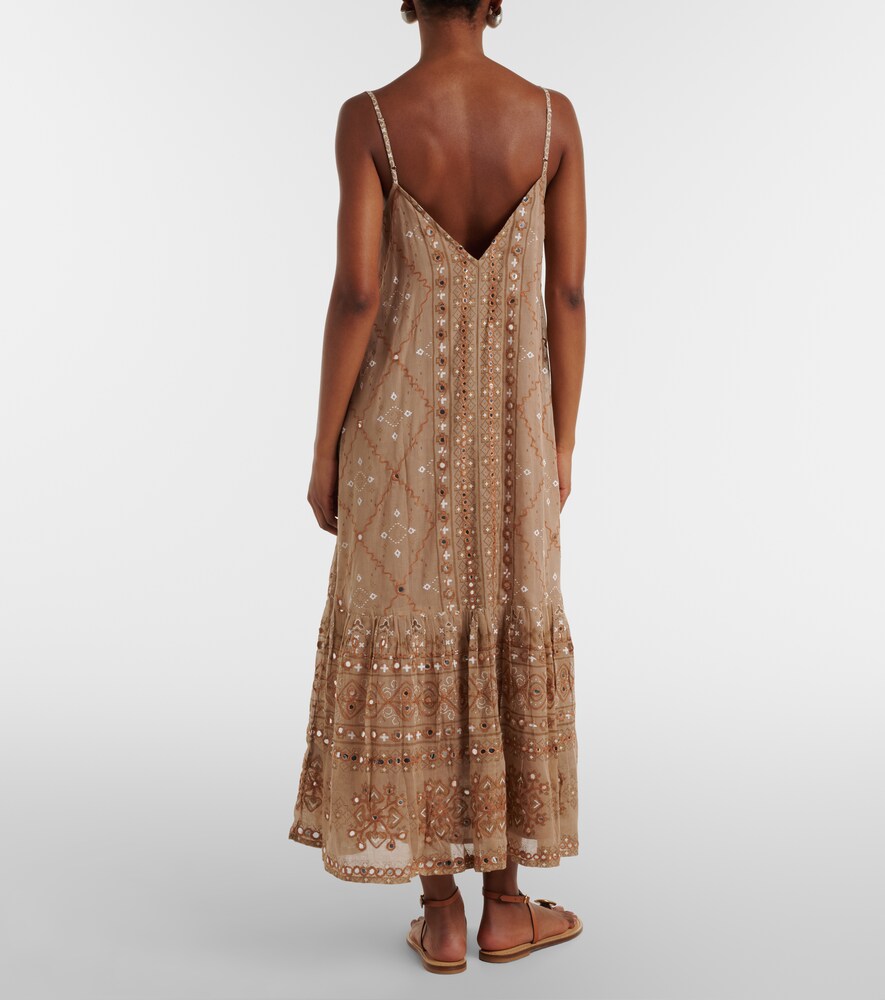  Juliet Dunn Juliet Dunn Verziertes Midikleid Aus Baumwolle 