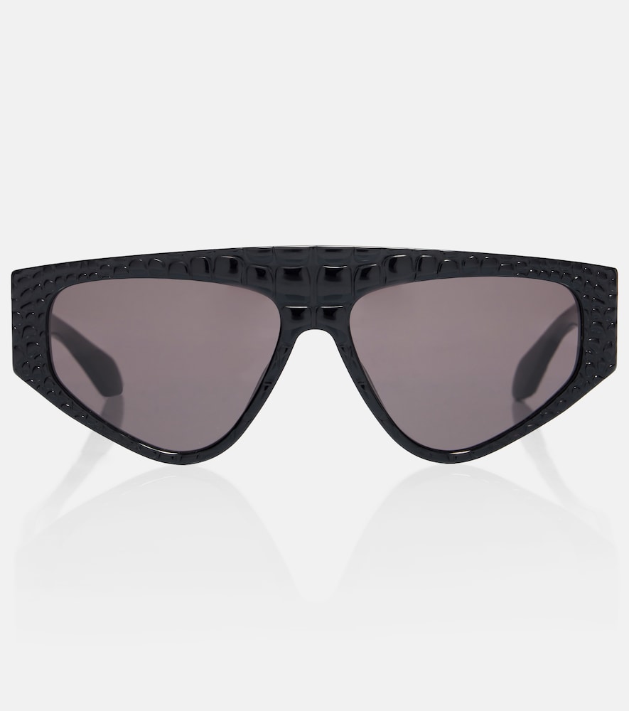 Alaia Alaïa Lettering Logo flat-top sunglasses
