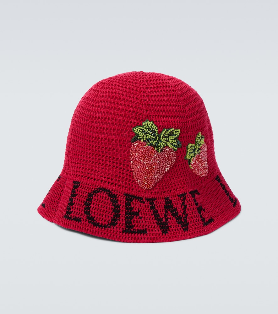  Loewe Loewe Strawberry Beaded Bucket Hat 