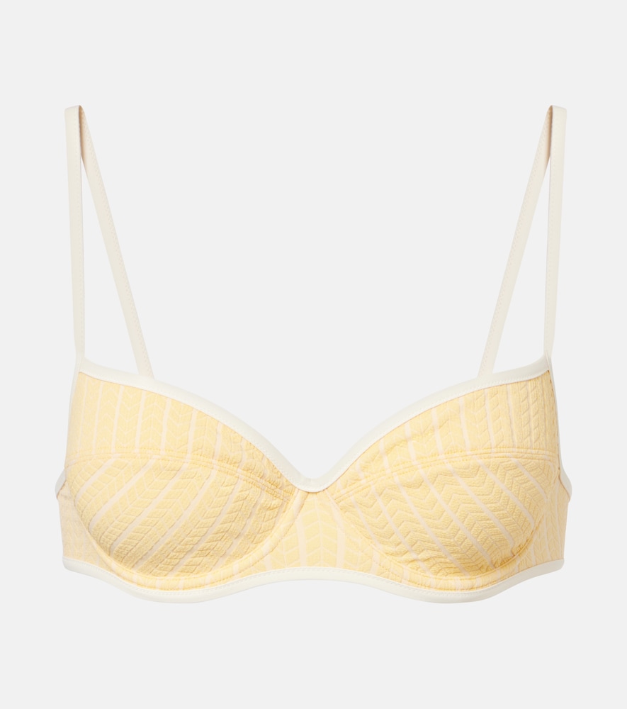Top bikini Coconut a righe