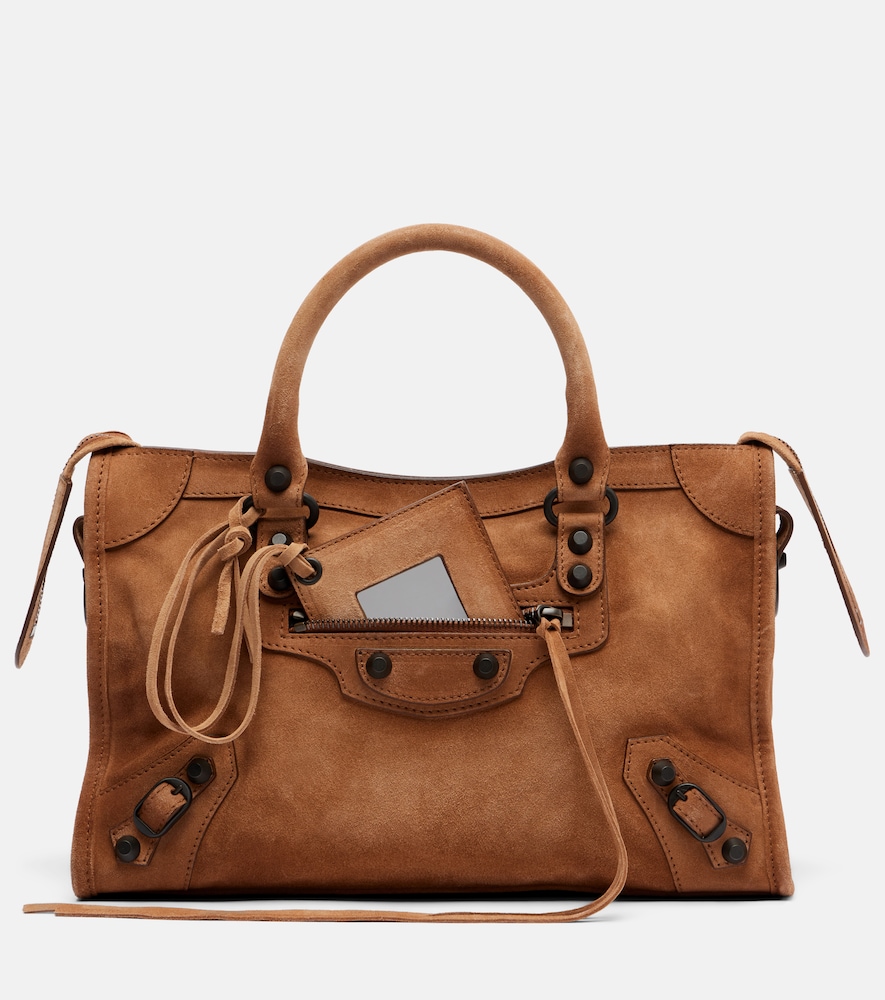 Balenciaga Le City Small suede tote bag - Women's Bags