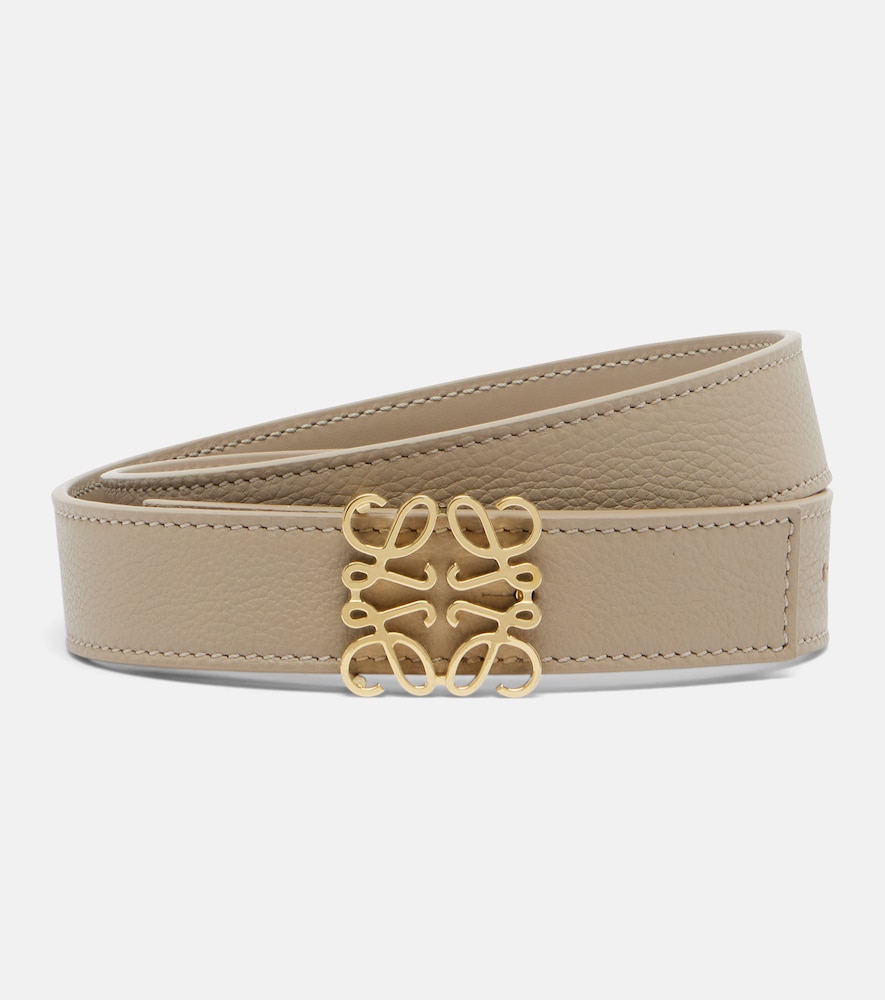LOEWE Loewe Anagram Bombé leather belt　ロエベ アナグラム ボンベ レザーベルト