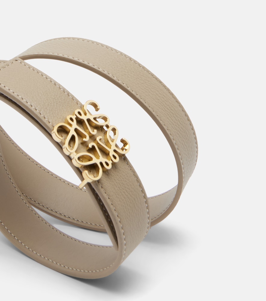  Loewe Loewe Anagram Bombe Leather Belt 