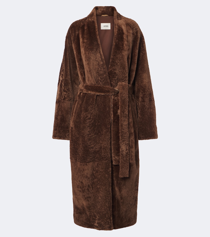 Cappotto Dilan in shearling a portafoglio