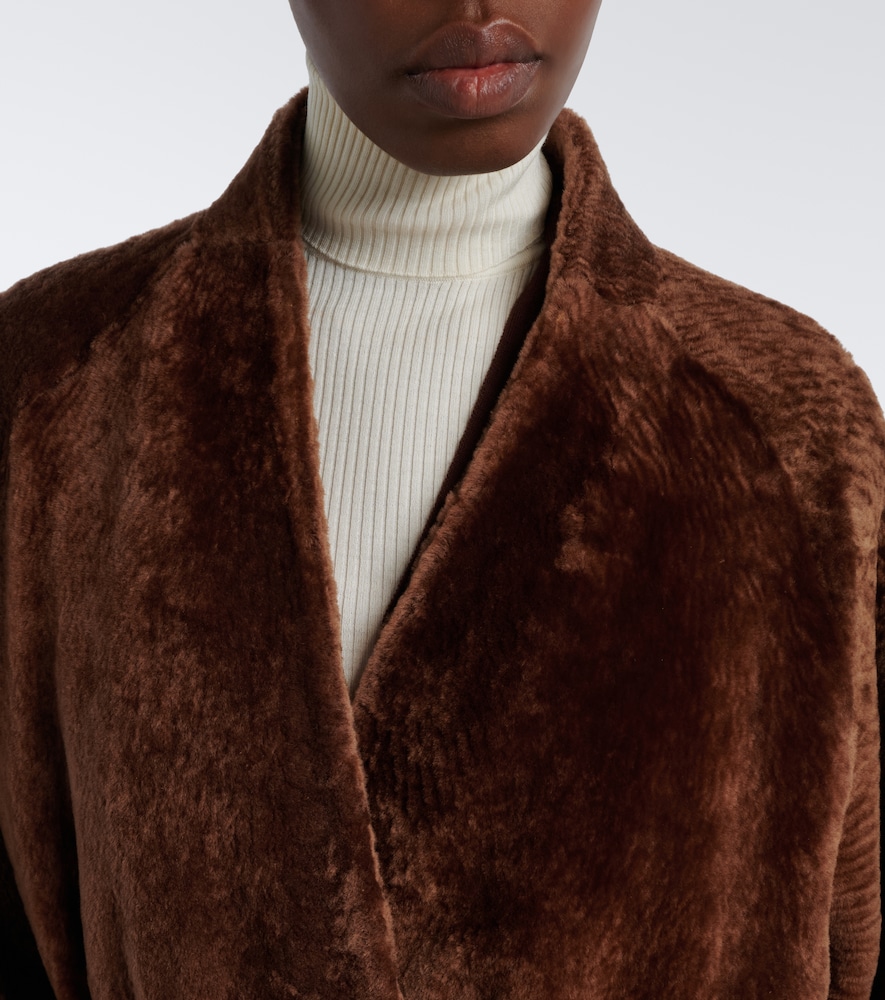 Dilan Shearling Wrap Coat