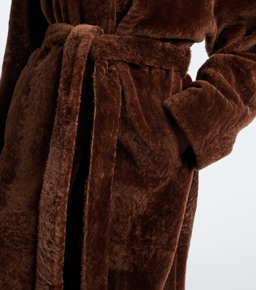 Dilan Shearling Wrap Coat
