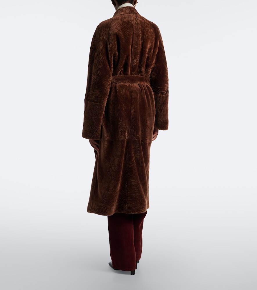 Dilan Shearling Wrap Coat